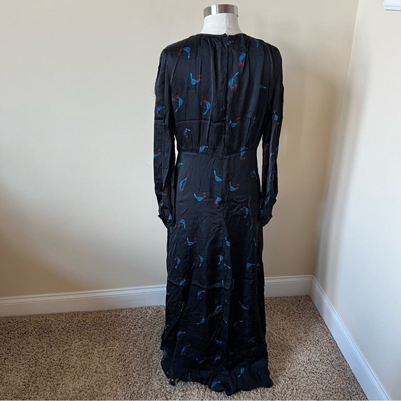 Cynthia Rowley Seabreeze Black Cherry Print Maxi Dress 17515 - Picture 7 of 13